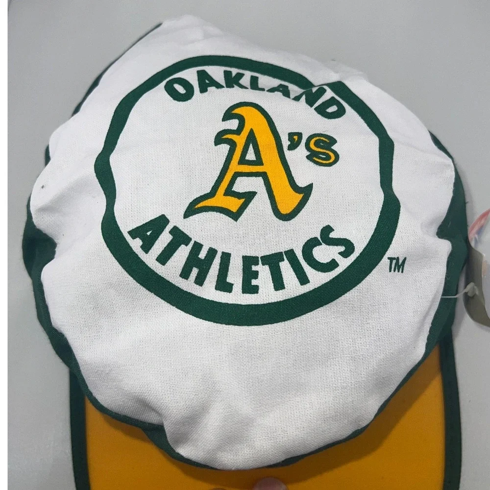 Vintage Oakland Athletics Painter Hat Twins Enterprise MLB Green Gold NWT‎ OSFA